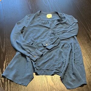Maeve asymmetrical Blue Blouse